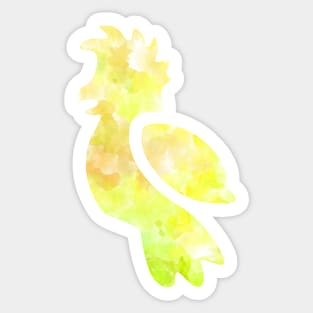 Cockatoo Watercolor Sticker